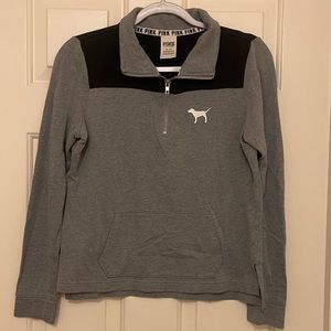 Gray and black 1/4 Zipped Sweater (XS)
